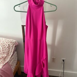 Donna Morgan Fuchsia High Low Dress